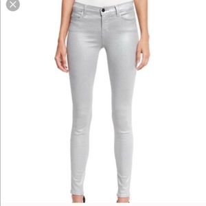 Rag & Bone Silver Skinny Jeans